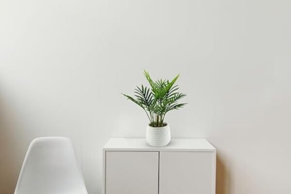 Fake Plants, Artificial Plants Indoor for Room Decor, Small Faux Plants Indoor, Desk Plant for Office, Artificial Palm Plants, Artificial Plant & Flowers, Fake Potted Plants Decor, Small Plant