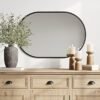 51mjYLhuMjL._AC_UY879.jpg 24x36 Black Oval Mirror, Metal Framed Mirror for Wall, Wall-Mounted Bathroom Vanity Mirrors