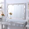 LED Vanity Light for Mirror, Hollywood Style Makeup Lights with Dimmer and 12V Adapter, Stick on Vanity Mirror, (Mirror Not Included)