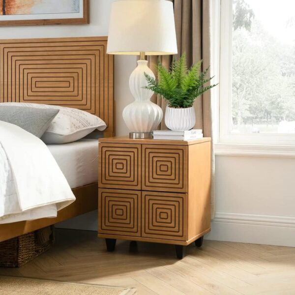 Faux Plant Indoor in Ceramic Pot 13" Artificial Potted Fern Fake House Plants for Desk Office Bathroom Garden Decoration