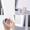 Lighted Makeup Mirror, Hollywood Vanity Mirror with Lights, Three Color Lighting Modes, and 5X Magnification Mirror, Smart Touch Control, 360°Rotation (15.2in. White)