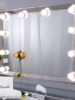 LED Vanity Light for Mirror, Hollywood Style Makeup Lights with Dimmer and 12V Adapter, Stick on Vanity Mirror, (Mirror Not Included)