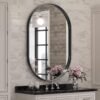61oBCpCooEL._AC_SL1055.jpg Black Oval Mirror for Bathroom Vanity 20x30 Inch, Matte Black Bathroom Mirrors for Wall Metal Frame, Wall Mounted Mirror for Bedroom Living Room Wall Decor Hang Vertical and Horizontal