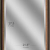 Bronze Copper Oil Rubbed Framed Wall Mirror, Vanity Mirror, Bathroom Mirrors, Rectangle Mirrors, Living Room Mirrors - 26" x 32"