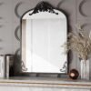 Black Vanity Mirror, 26×38 Black Mirror for Bathroom,Large Bathroom Mirror,Square Mirror (Black)