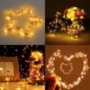 2 Pack USB Fairy Lights Plug in [Each 66 ft 200 LED] Twinkle String Lights with Remote and Timer 8 Modes Copper Wire Mini Starry Lights for DIY Christmas Wedding Party Bedroom Decorations, Warm White