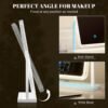Vanity Makeup Mirror with Lights, Lighted Make Up Mirror for Desk/Table, Rectangle Light Up Mirror with 3 Color Lighting Modes & Adjustable Brightness 13.6" x 16" (White)