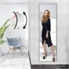 Full Length Wall Mirror Tiles,Glassless Mirror for Kids,Acrylic Extra Thick 1/8",40"x10" 4Pcs 10"x10",Shatterproof Frameless Mirror Wall Stickers.Apply Bedroom,Living Room,Door