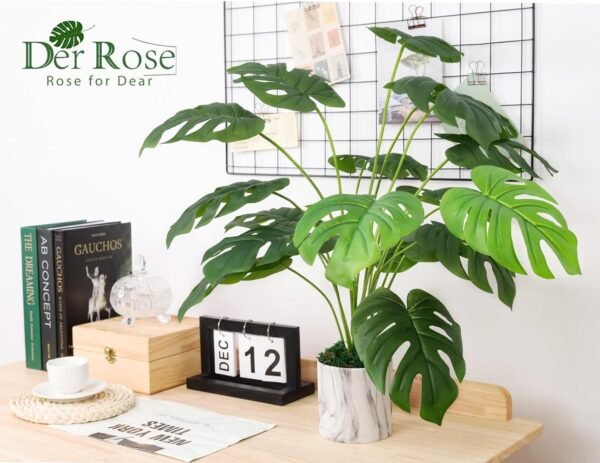28" Fake Plants Tall Artificial Faux Plants in Pot for Home Farmhouse Bedroom Living Room Decor Indoor