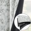 100% Blackout Floral Curtains 96 Inches Long, Printed Flower Sage Green Blackout Curtains for Bedroom Rod Pocket Back Tab Full Blackout Curtains Thermal Insulated Window Drapes, 2 Panels