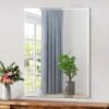 16x24 inch Beveled Bathroom Mirror, Rectangle Frameless Mirror, 1" Polished Beveled Edge Wall Mirror, Beveled Square Mirror for Bathroom, Living Room, Bedroom