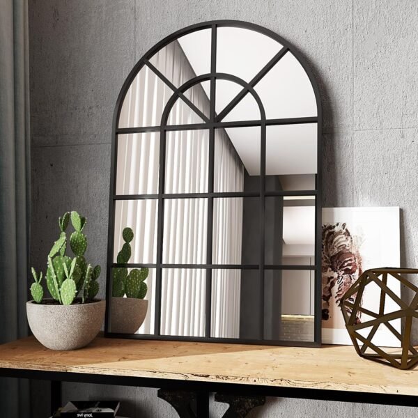 Black Vanity Mirror, 26×38 Black Mirror for Bathroom,Large Bathroom Mirror,Square Mirror (Black)