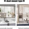 Black Vanity Mirror, 26×38 Black Mirror for Bathroom,Large Bathroom Mirror,Square Mirror (Black)