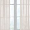 Odor Neutralizing Sheer Voile Grommet Window Curtain for Bedroom or Living Room (1 Panel), 59 in x 120 in, Ivory