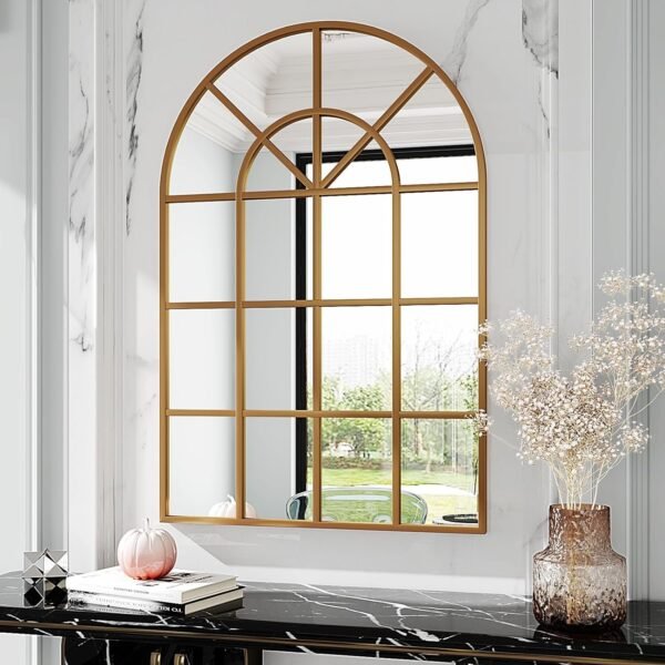 Black Vanity Mirror, 26×38 Black Mirror for Bathroom,Large Bathroom Mirror,Square Mirror (Black)