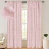 100% Blackout Shield Linen Blackout Curtains 84 Inches Long 2 Panels Set, Blackout Curtains for Bedroom, Thermal Insulated Rod Pocket Window Curtains & Drapes Living Room, 50W X 84L, Beige