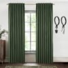 Blackout Curtains 96 Inches Long 2 Panel Set for Living Room,Black Out Room Darkening Thermal Pleated Back Tab Hooks Rings Pleat 8 FT Track Ceiling to Floor Length Curtains for Bedroom Window,Cream