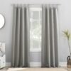 Energy Saving Blackout Tab Top Curtain Panel, 40" x 84", Blush Pink
