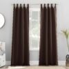 Energy Saving Blackout Tab Top Curtain Panel, 40" x 84", Blush Pink