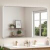 81uvfNi_5kL._AC_SL1500.jpg Black Metal Framed Bathroom Mirrors for Wall, 20 x 30 Inch Rounded Rectangle Bathroom Vanity Mirror, Matte Black Farmhouse Mirror with Seamless Frame, HD Tempered Glass(Horizontal/Vertical)