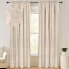 100% Blackout Shield Linen Blackout Curtains 84 Inches Long 2 Panels Set, Blackout Curtains for Bedroom, Thermal Insulated Rod Pocket Window Curtains & Drapes Living Room, 50W X 84L, Beige