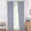 Natural Full Blackout Curtains Linen Blended Darkening Window Curtains 84 inch for Living Room Bedroom Thermal Insulated Pinch Pleat Drapes with Hooks 2 Panel 40"Wx84"L