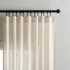 Linen Curtains for Living Room,Semi-Sheer Curtains 90 Inches Long,Living Room Curtains 2 Panel Sets,Cream Curtains Pinch Pleated Curtains & Drapes(W52 x L90 Inch, Linen)