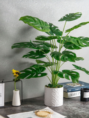 28'' Fake Plants Large Artificial Plants Tall Faux Plants Indoor for Home Farmhouse Bedroom Living Room Decor