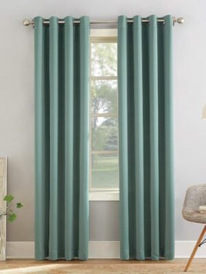 Energy Efficient Grommet Curtain Panel, 40" x 84", Mineral