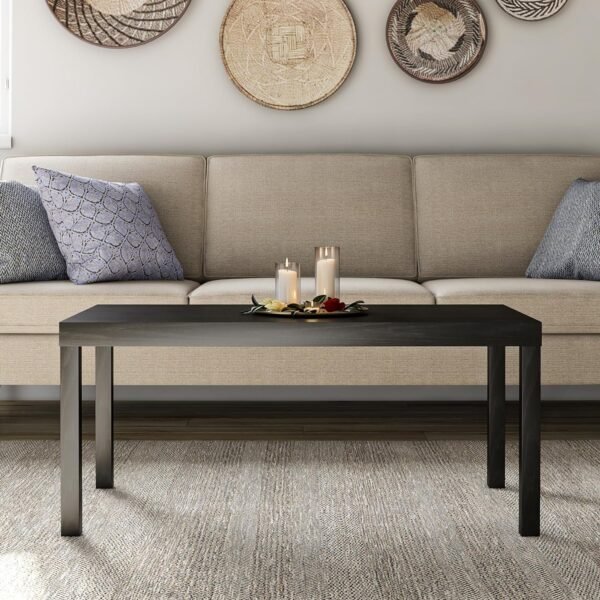 Black Coffee Table with Storage and Modern Design