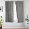 Natural Full Blackout Curtains Linen Blended Darkening Window Curtains 84 inch for Living Room Bedroom Thermal Insulated Pinch Pleat Drapes with Hooks 2 Panel 40"Wx84"L