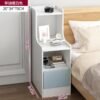 Bedroom Frames Bedside Tables Mobile Storage Computer Pc Night Table Coffee Living Room Tv  Mesita De Noche Furniture ZY50CT