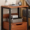 Bedside Table Modern Home Living Room Rack Sofa Side Cabinet Simple Bedroom Bedside with Drawer Storage Small Cabinet