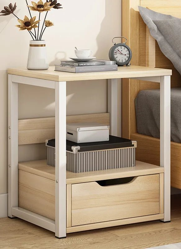 Bedside Table Modern Home Living Room Rack Sofa Side Cabinet Simple Bedroom Bedside with Drawer Storage Small Cabinet