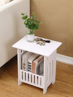 European Style Bedside Modern Minimalist Mini Storage Rack Living Room Small Square Table  Magazine Table Small Coffee Table
