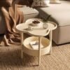 Four Leaf Clover Modern Minimalist Bedroom Sofa Edge Cabinet Bedside Table Cream Style Table Storage Table Small Coffee Table