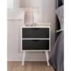 Nightstand,Small Bedside Table with Two Drawers,Bedside Furniture,Mid-Century Modern End Table with for Bedroom,Living Room