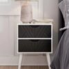 Nightstand,Small Bedside Table with Two Drawers,Bedside Furniture,Mid-Century Modern End Table with for Bedroom,Living Room