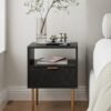 Nightstand,Small Bedside Table with Two Drawers,Bedside Furniture,Mid-Century Modern End Table with for Bedroom,Living Room