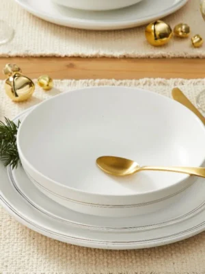 12 Piece Stoneware Dinnerware Set