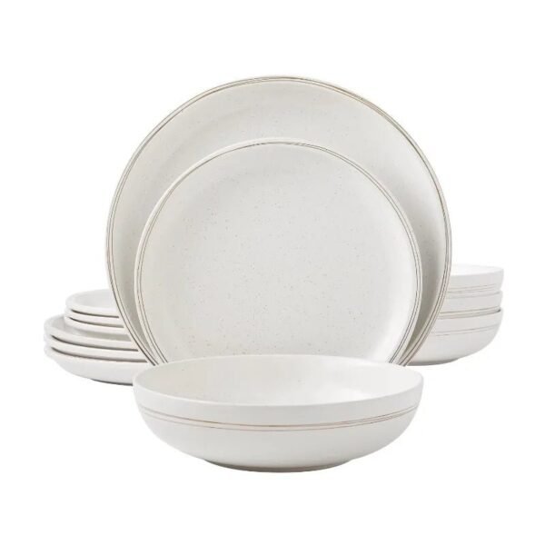 12 Piece Stoneware Dinnerware Set